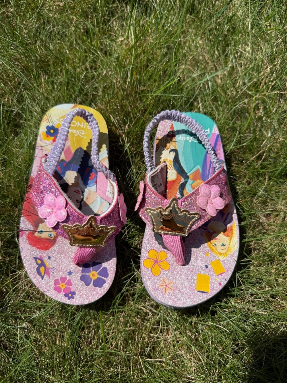 Disney Princess Toddler Girl Sandals Size 7